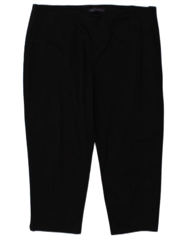 Marks & Spencer Damen Capri-Hose, normal, UK 16, Größe L, W34, L21, Schwarz