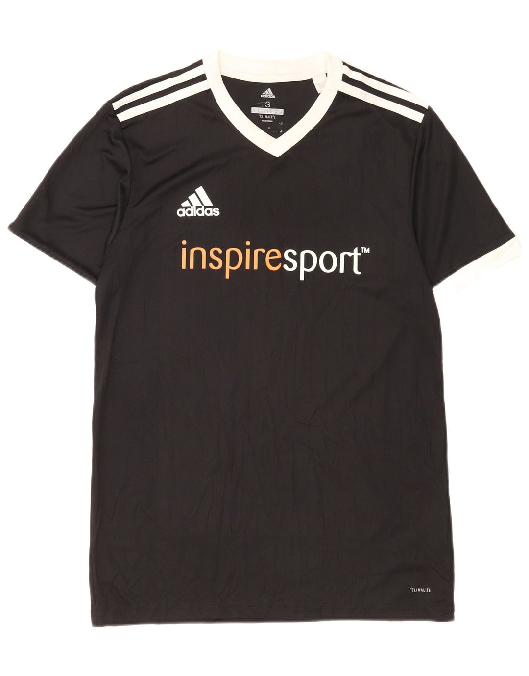 Adidas Herren Climalite Graphic T-Shirt Top Small Schwarz Polyester