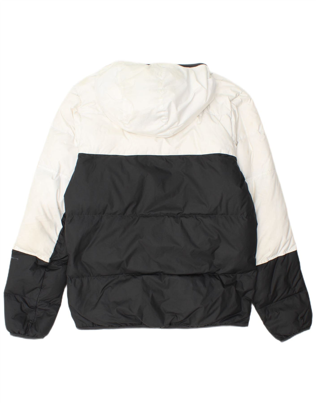 Nike Herren-Jacke mit Kapuze, gepolstert, Größe 36, Größe S, Schwarz, Polyester in Blockfarben