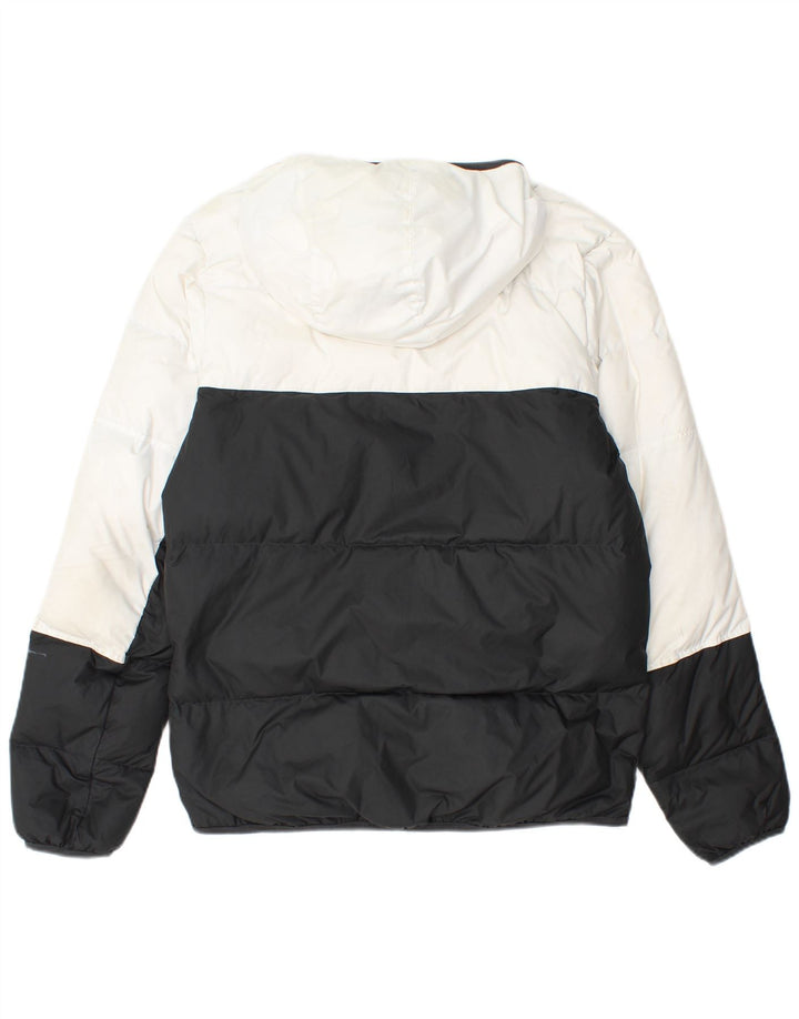 Nike Herren-Jacke mit Kapuze, gepolstert, Größe 36, Größe S, Schwarz, Polyester in Blockfarben