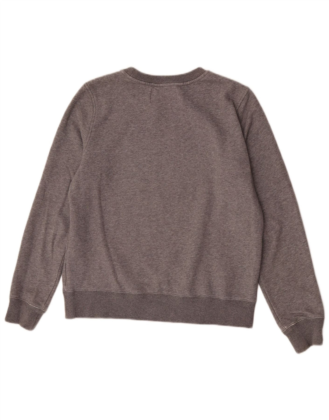 Calvin Klein Jeans Damen Grafik-Sweatshirt-Pullover UK 14 Mittelgrau