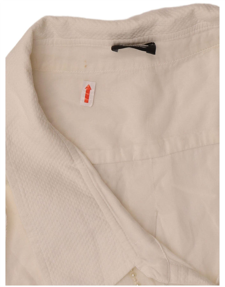 Dolce & Gabbana Damen ärmelloses Blusenoberteil IT 44 Mittelweiß Designer