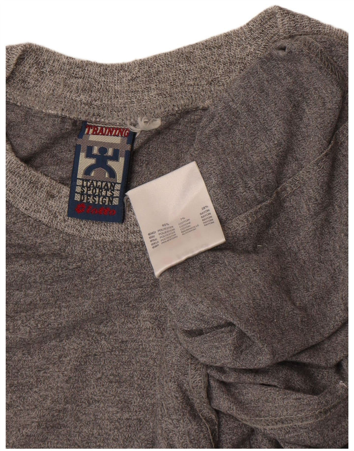 LOTTO Herren-T-Shirt mit Grafik, XL, grau meliert, Polyester