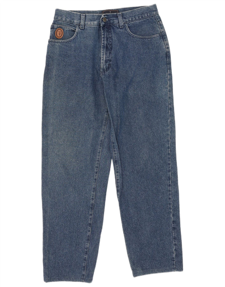 Trussardi Herren Tapered Jeans W32 L30 Blaue Baumwolle