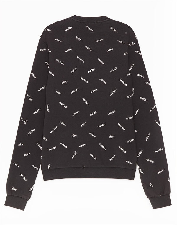 Adidas Herren Grafik-Sweatshirt-Pullover, mittelschwarz, Baumwolle