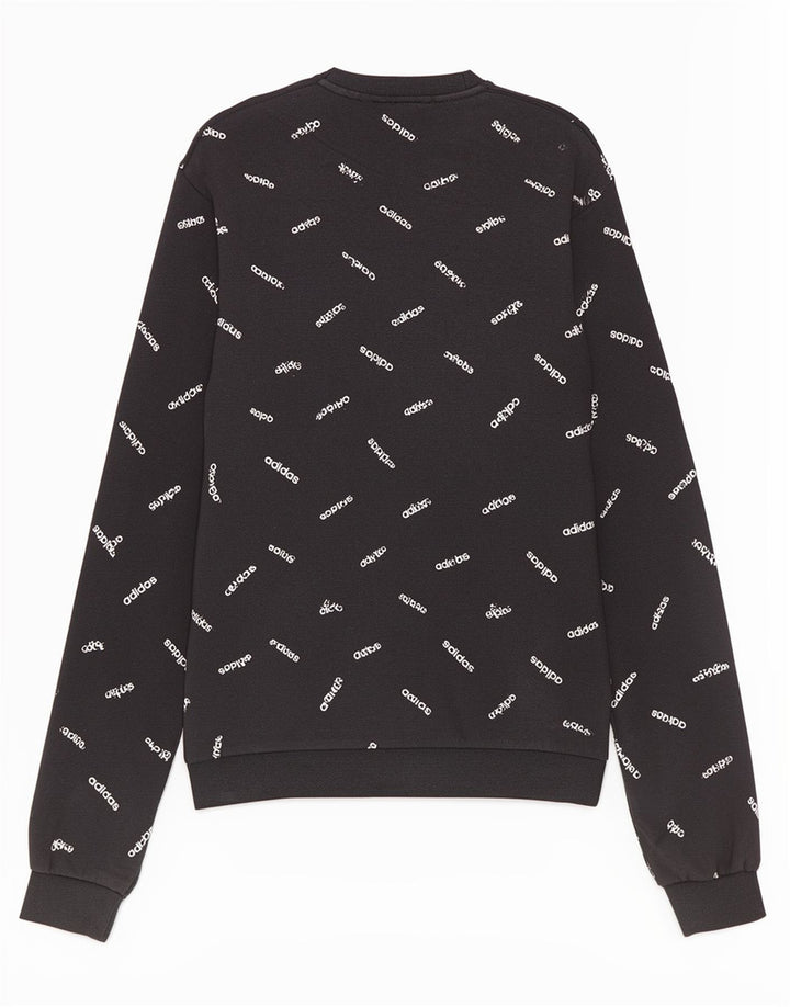 Adidas Herren Grafik-Sweatshirt-Pullover, mittelschwarz, Baumwolle