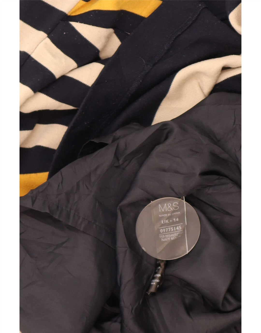 Marks & Spencer Damen Etuikleid UK 14 Mittel Marineblau gestreift