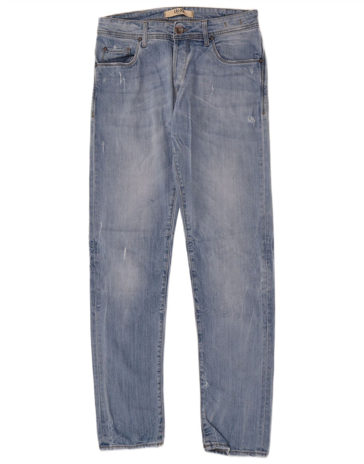 Liu Jo Herren Slim Jeans W30 L32 Blaue Baumwolle