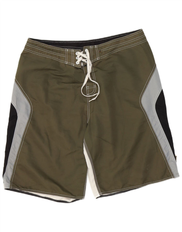 Rip Curl Herren-Badeshorts XL Khaki Colourblock Polyester