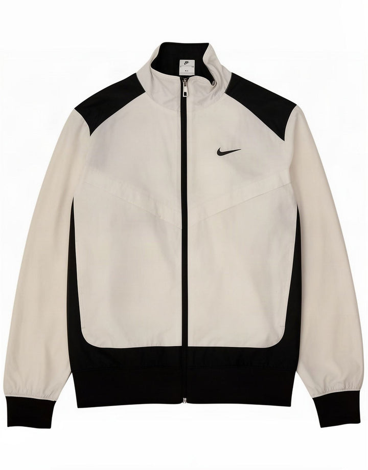 Nike Herren-Trainingsoberteil, Jacke, klein, Weiß, Farbblock-Polyester
