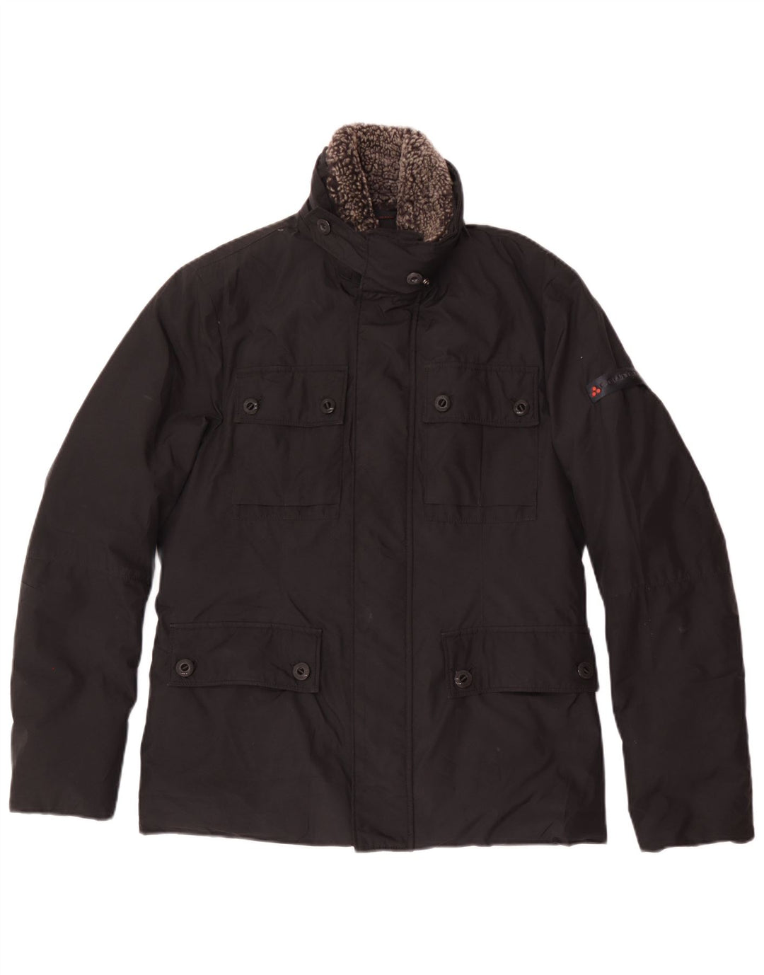 PEUTEREY Wattierte Herrenjacke UK 44 2XL Schwarz Polyester
