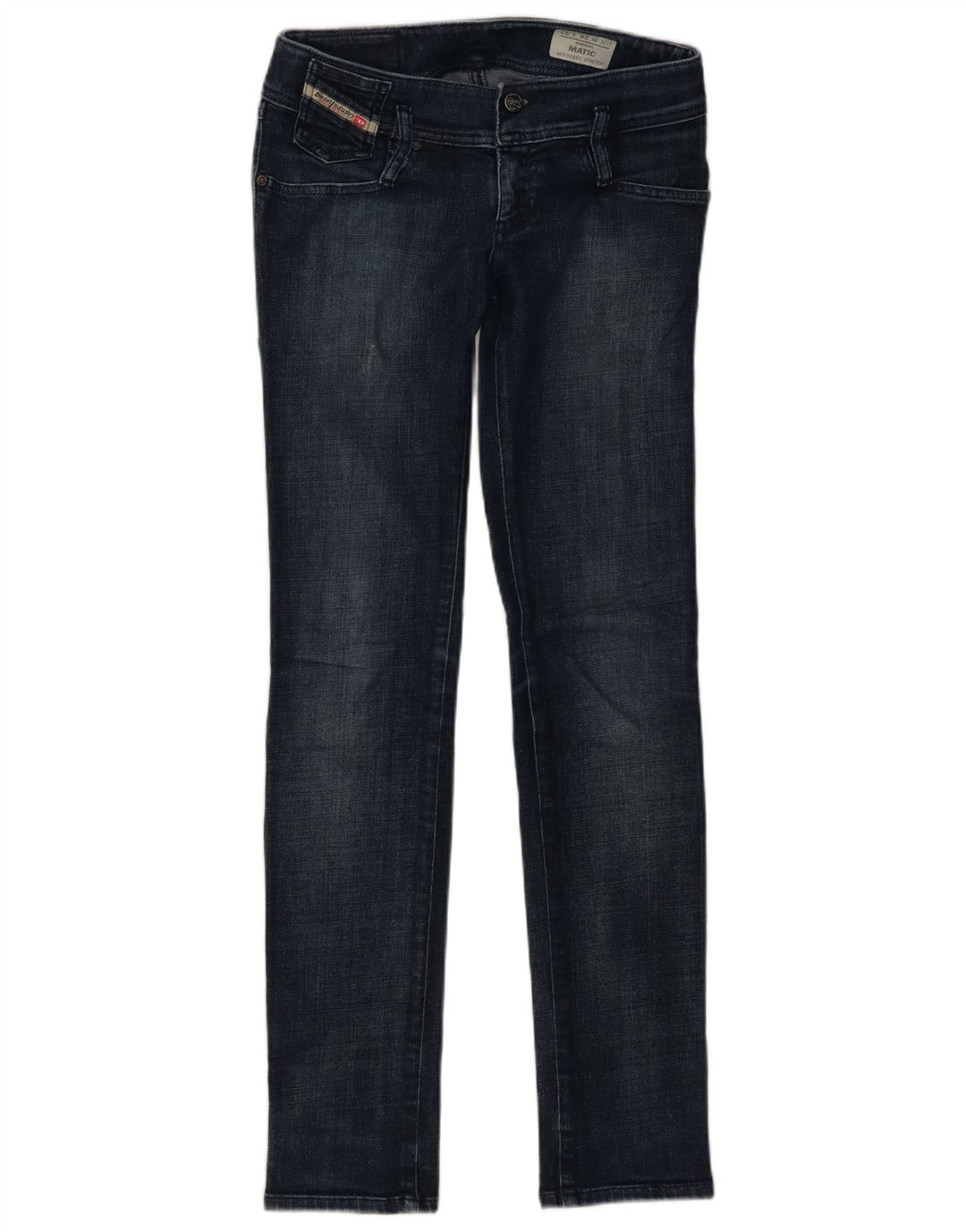 Diesel Damen Matic Skinny Jeans W26 L32 Marineblau Baumwolle