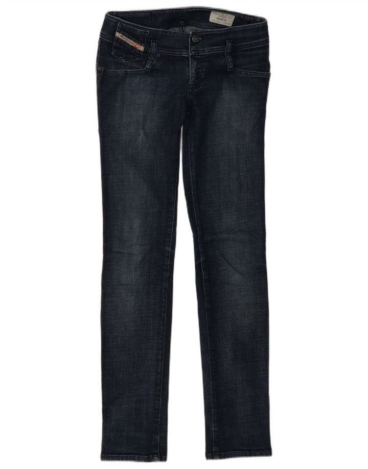 Diesel Damen Matic Skinny Jeans W26 L32 Marineblau Baumwolle