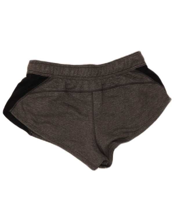 Under Armour Damen Sportshorts UK 14 Mittelgraues Colourblock-Polyester