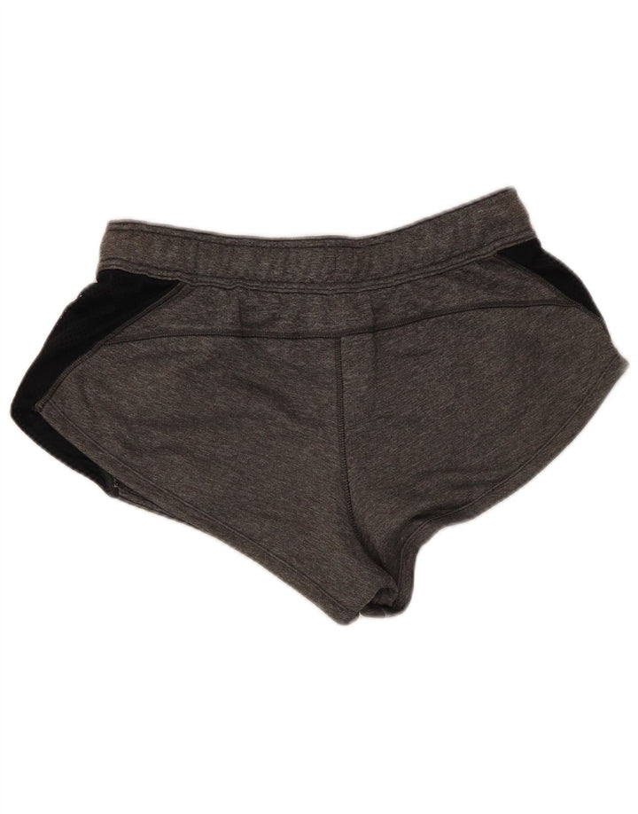 Under Armour Damen Sportshorts UK 14 Mittelgraues Colourblock-Polyester