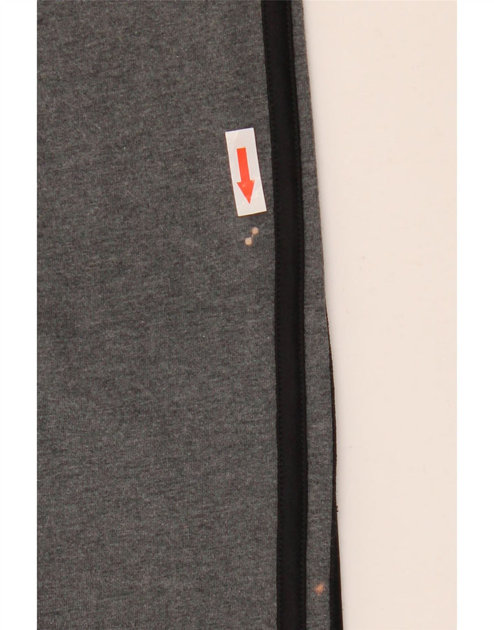 ADIDAS Damen Leggings UK 8/10 Small Graue Baumwolle