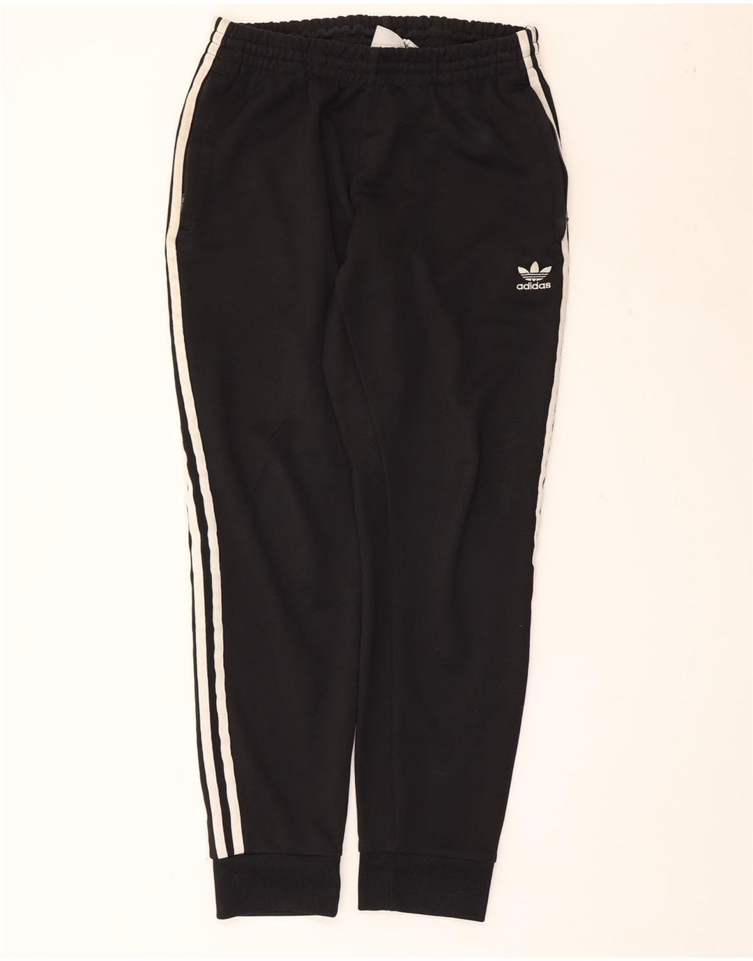 Adidas Damen Trainingshose Jogger UK 14 Medium Schwarz Polyester