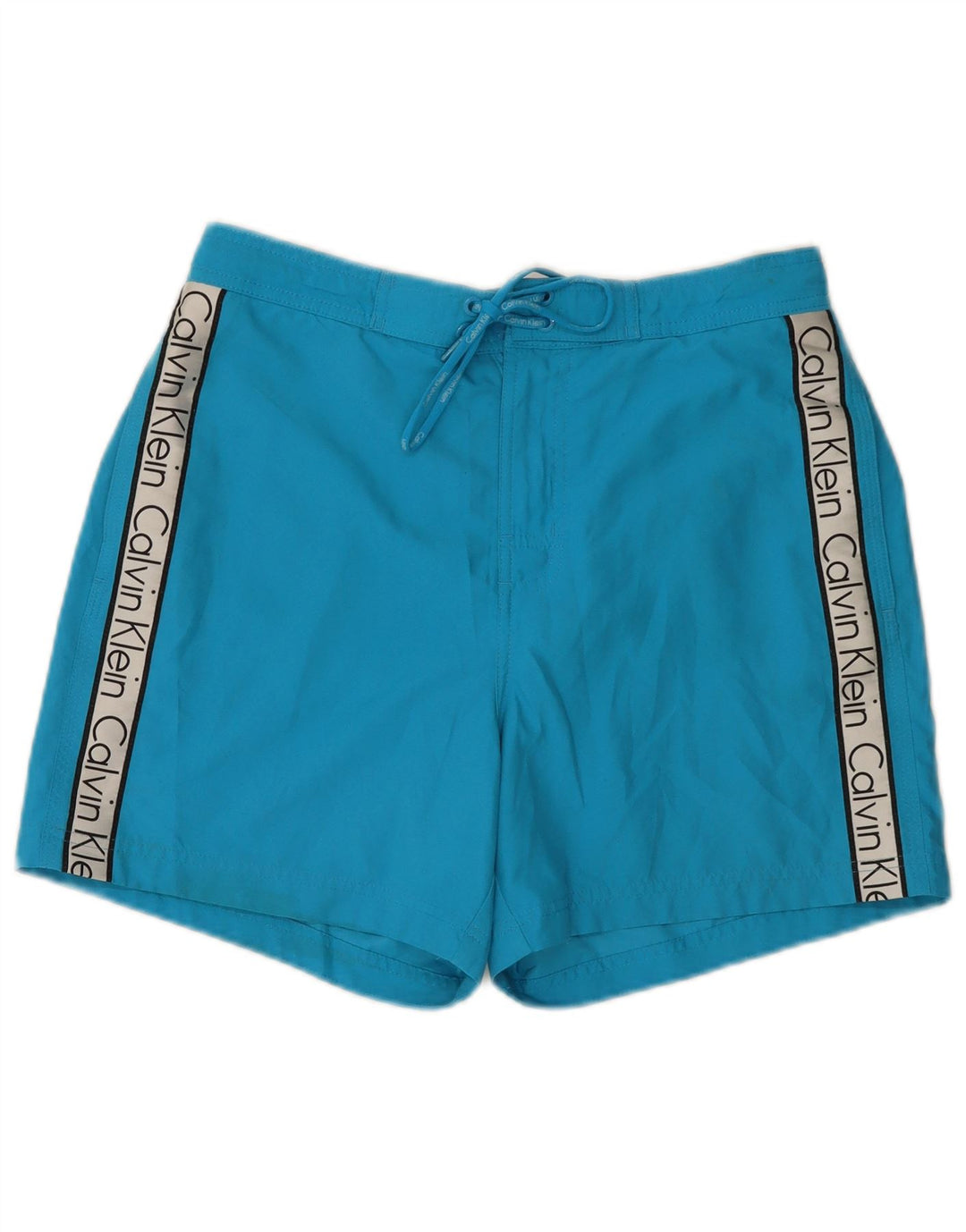 Calvin Klein Herren-Badeshorts mit Grafik, Mittelblau, Farbblock