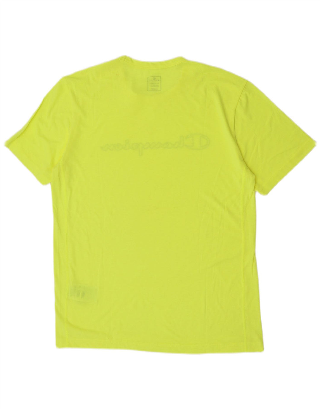 Champion Herren Grafik T-Shirt Top 2XL Gelb Polyester