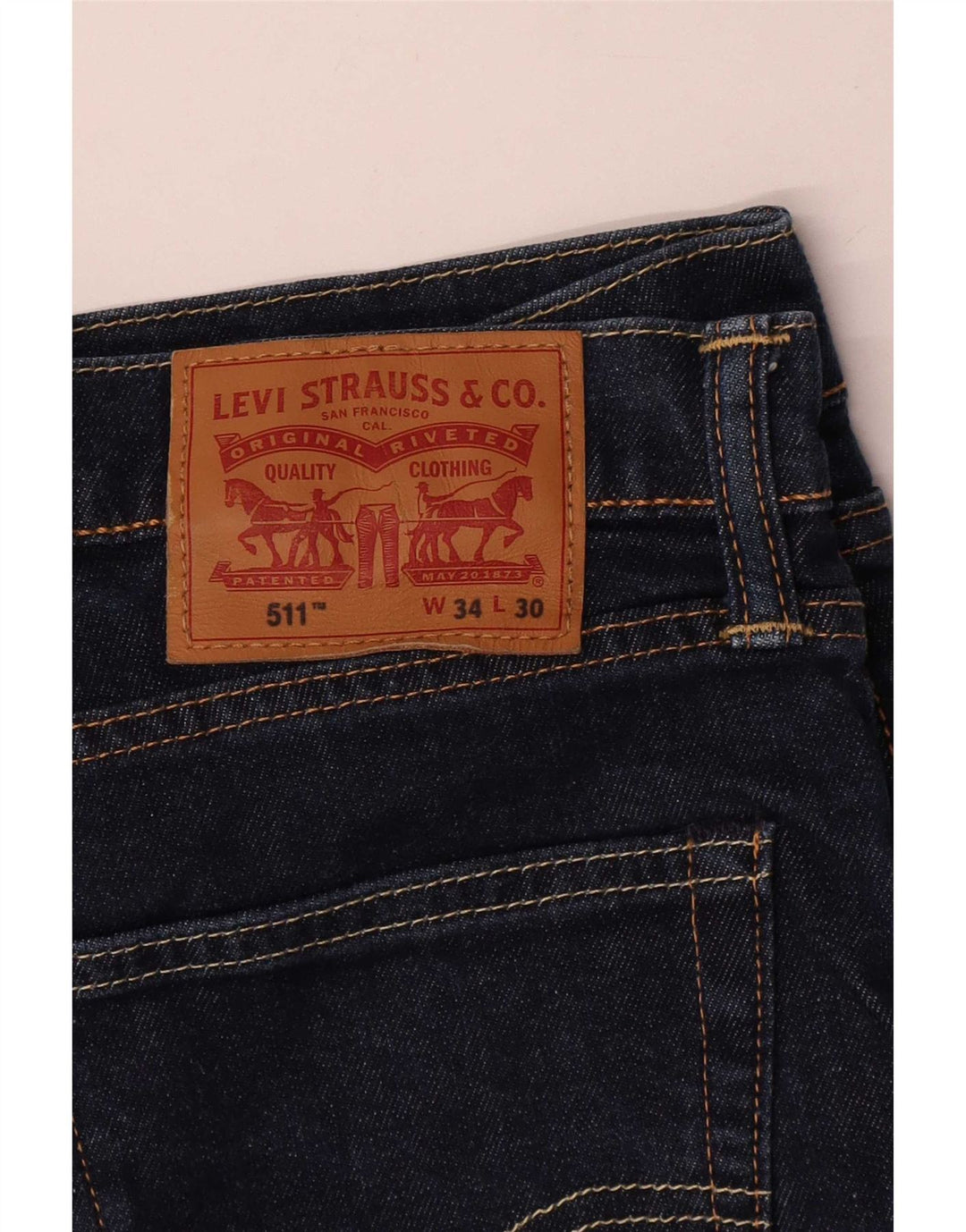 Levi's Herren 511 Slim Jeans W34 L30 Marineblau Baumwolle
