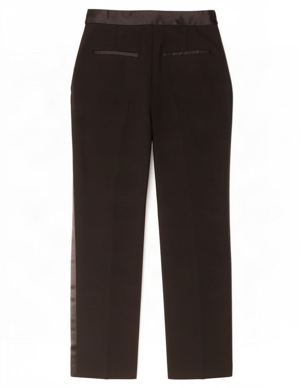 Zara Damen Tapered Anzughose, Größe S, W26, L27, Schwarz, Polyester