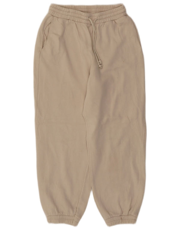 Zara Damen-Trainingshose, Jogginghose, UK 12, mittelbeige Baumwolle