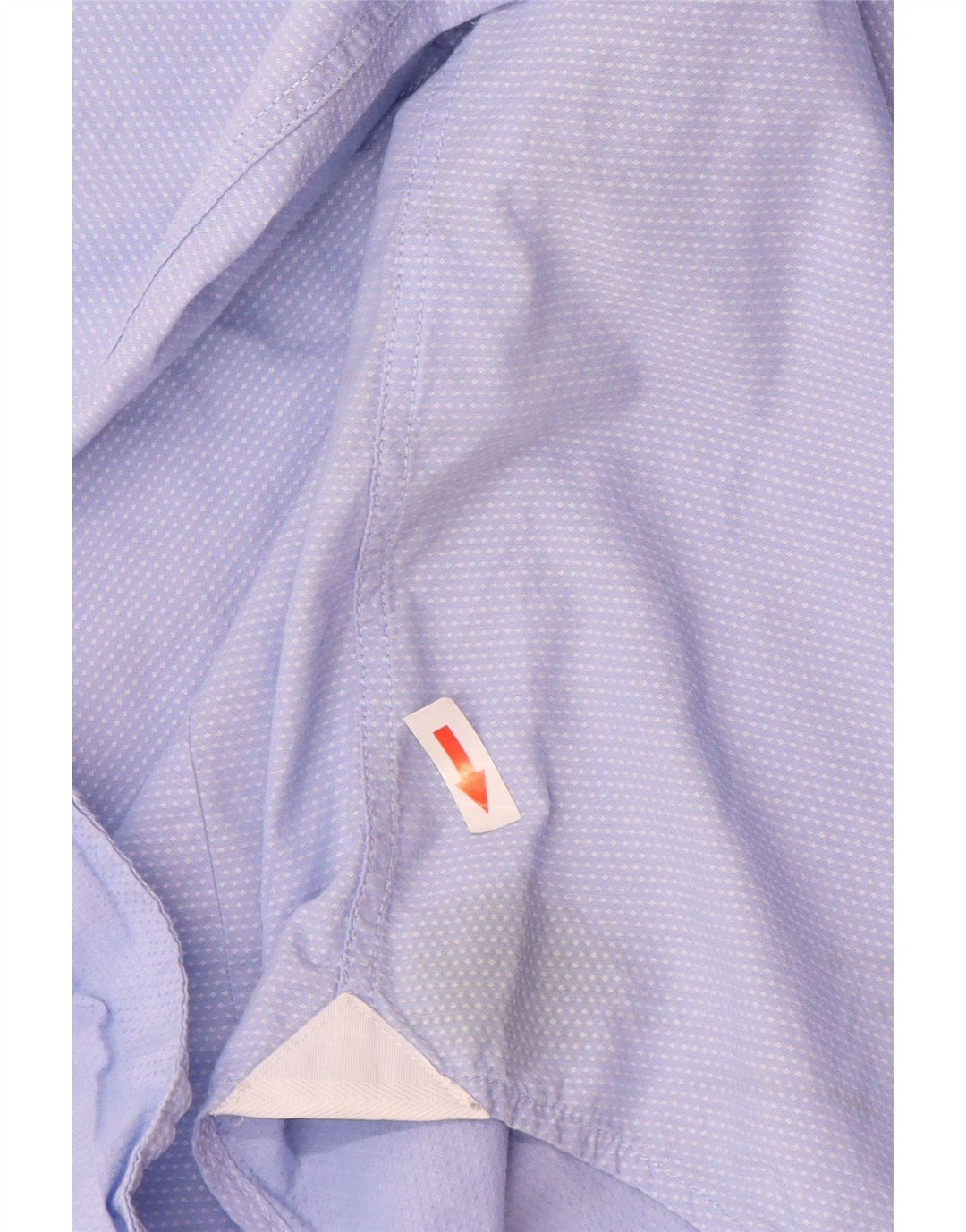 Hugo Boss Herrenhemd 2XL blau gepunktete Baumwolle