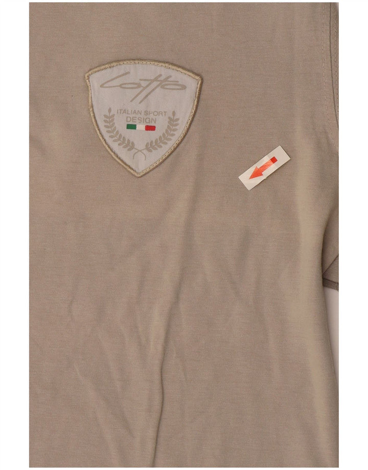 Lotto Herren T-Shirt Top Large Grau Baumwolle