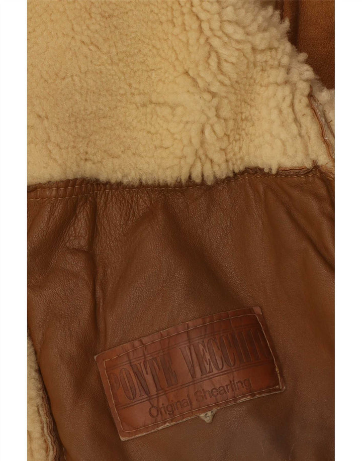 Ponte Vecchio Herren Lammfelljacke IT 54 2XL Braun