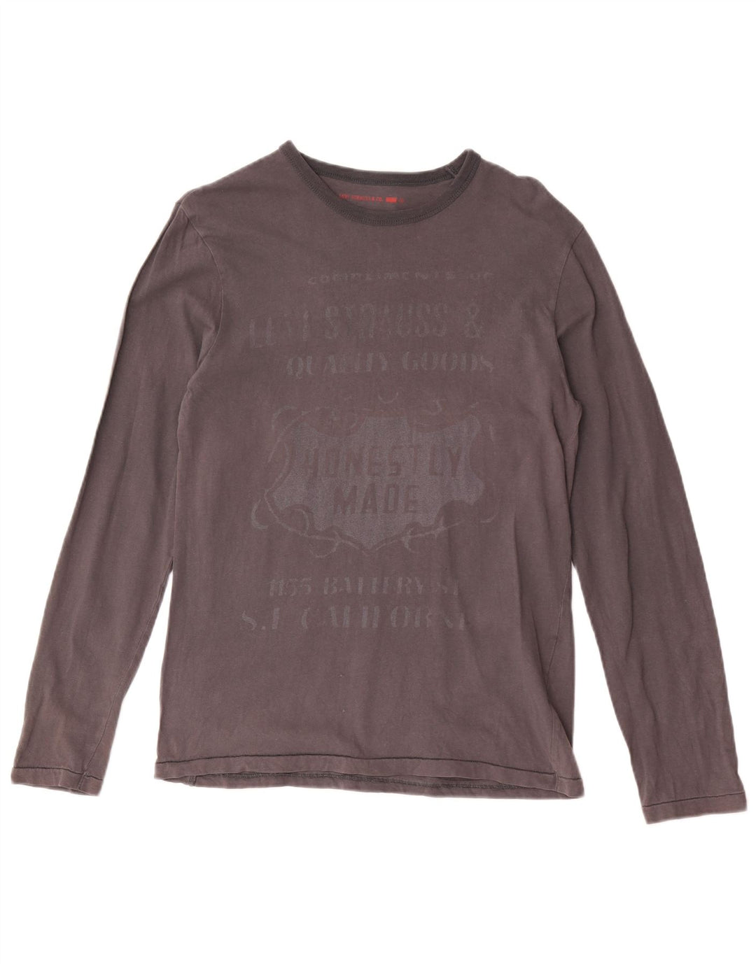 Levi's Herren Graphic Top Langarm Small Grau Baumwolle