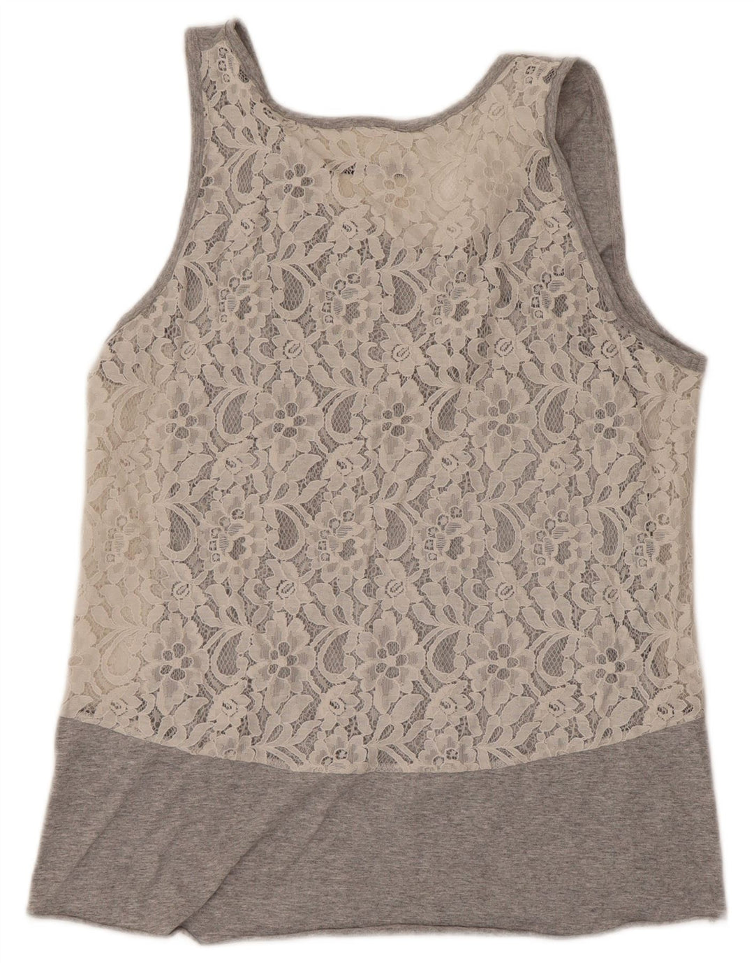Gaelle Damen-Oversize-Trägershirt, US 1 2XS, grau gefleckte Baumwolle