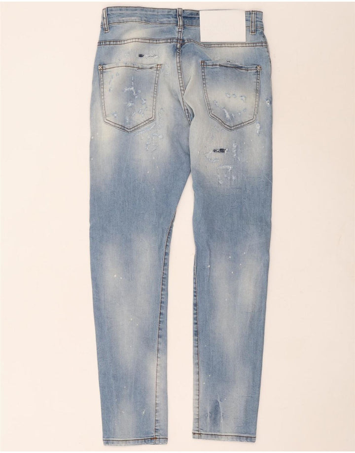 Richmond Herren Distressed Slim Jeans W32 L30 Blau