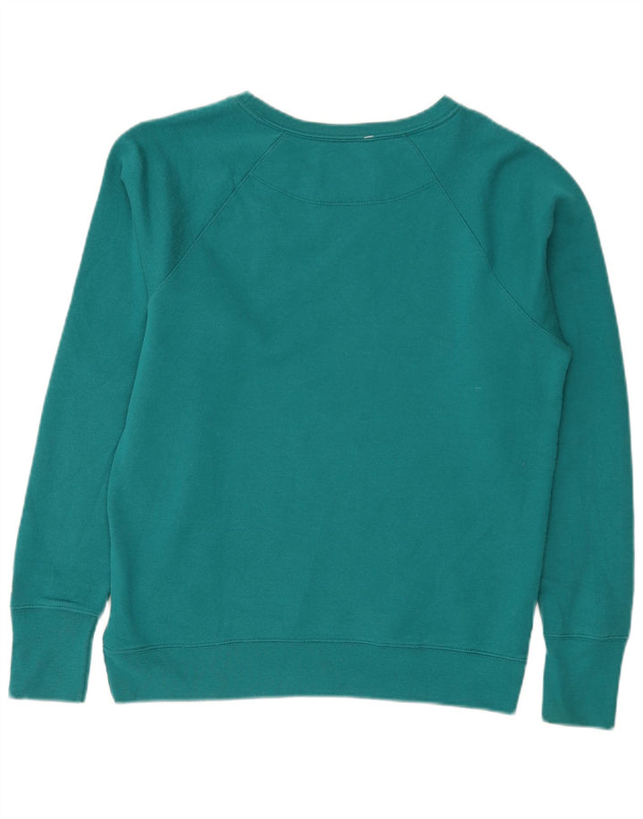 Champion Damen-Sweatshirt-Pullover UK 14 Mittelgrünes Polyester