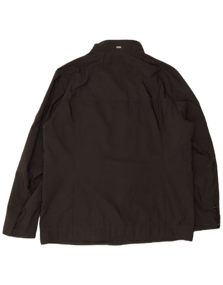 Hugo Boss Herren Utility-Jacke UK 46 3XL Schwarz Polyamid
