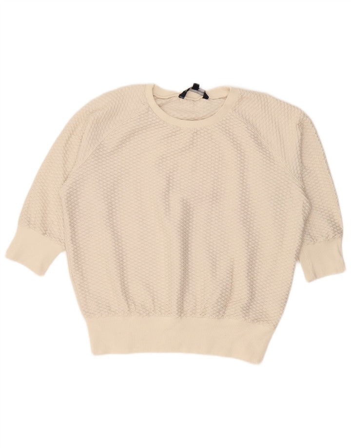 French Connection Damen-Pullover mit U-Boot-Ausschnitt, Gr. 14, Mittel, gebrochenes Weiß