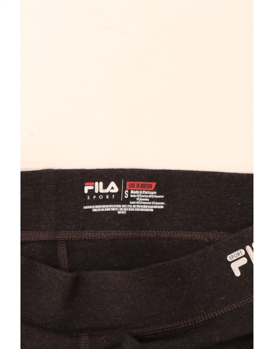 FILA Damen Sportshorts UK 8 Small Graue Colourblock-Baumwolle