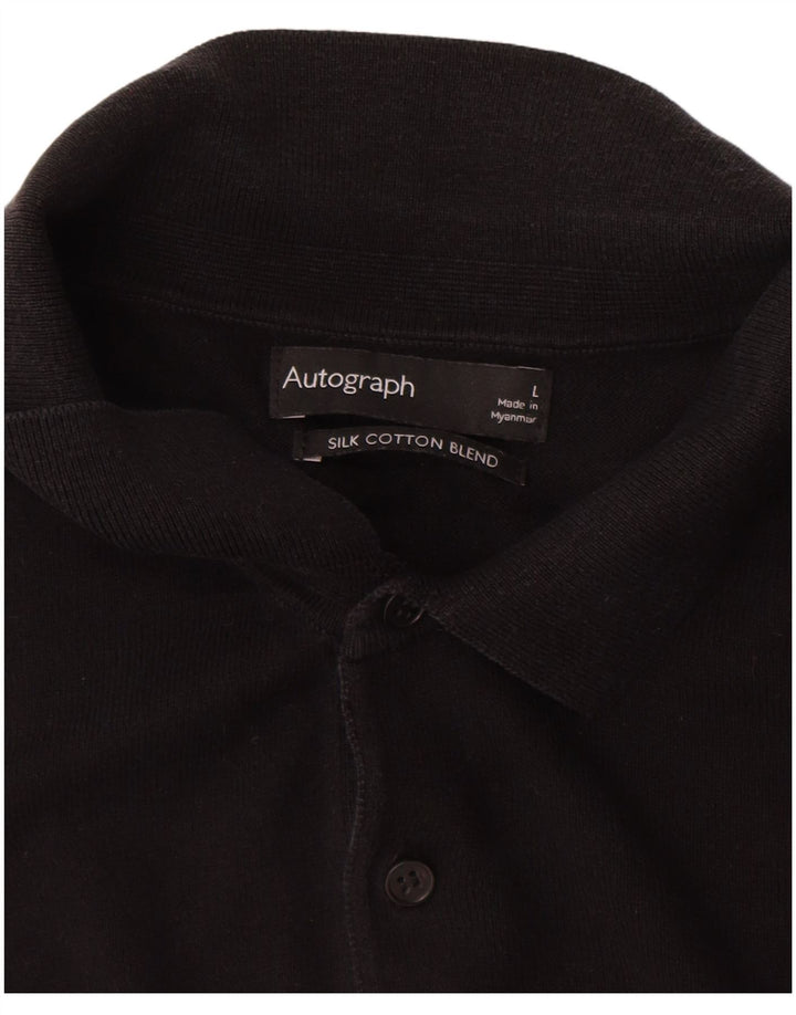 Marks & Spencer Herren Autograph Rollkragenpullover, Pullover, Größe L, Schwarz