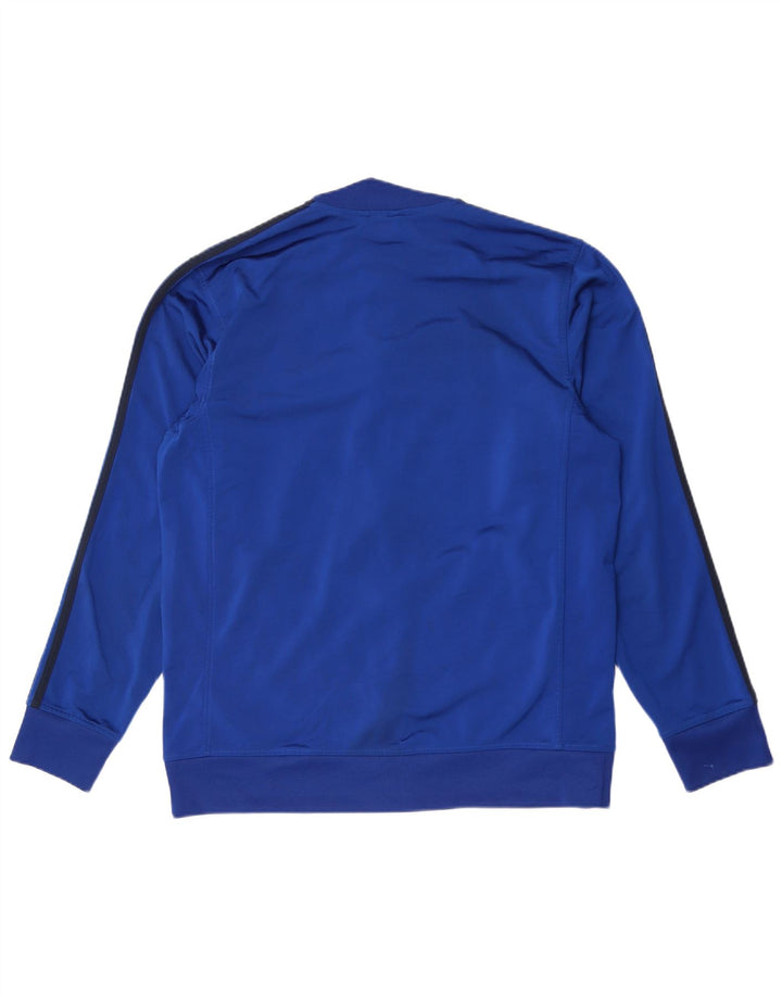 Adidas Herren-Trainingsanzug-Top-Jacke, großes blaues Polyester