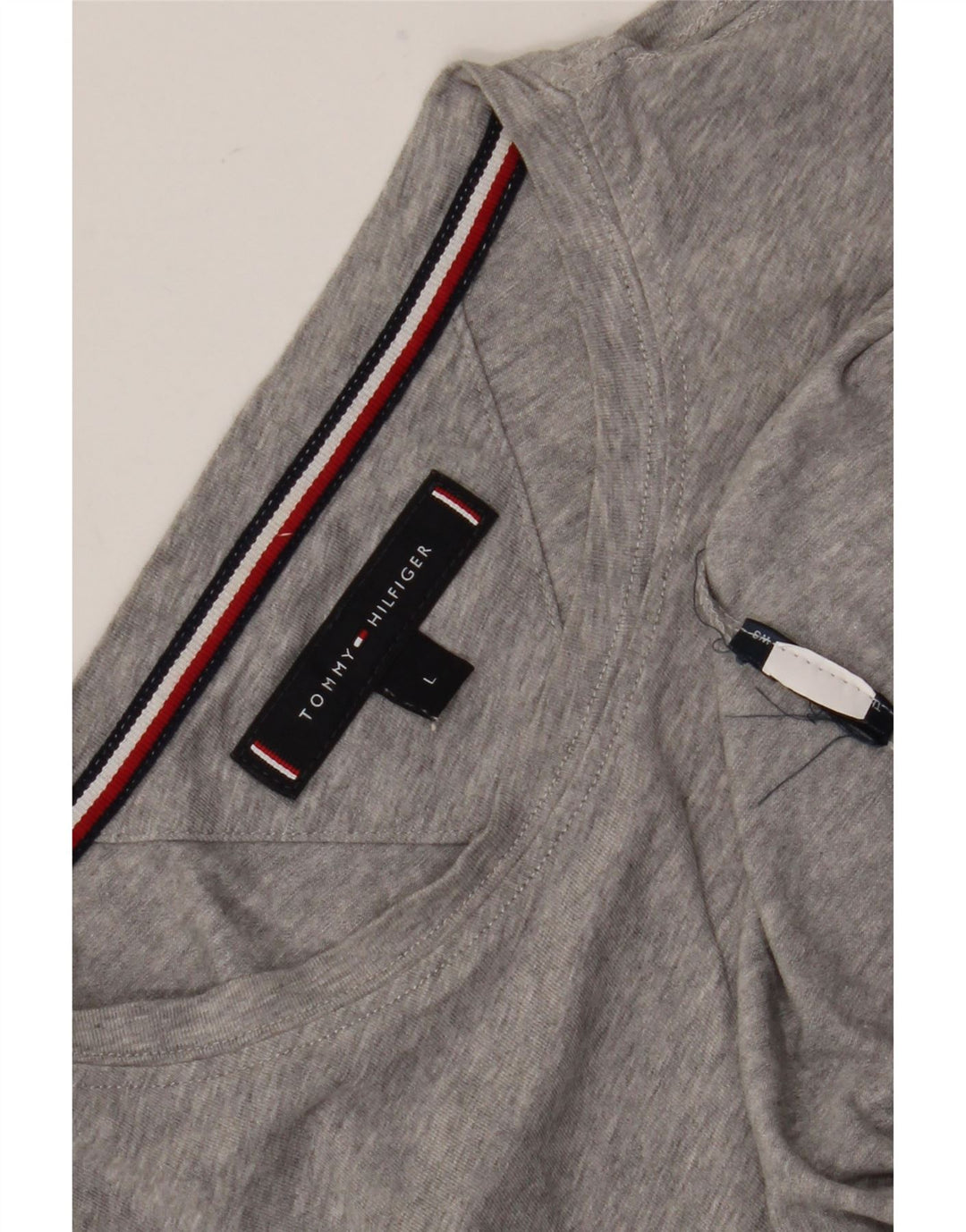 Tommy Hilfiger Herren T-Shirt Top Large Grau meliert