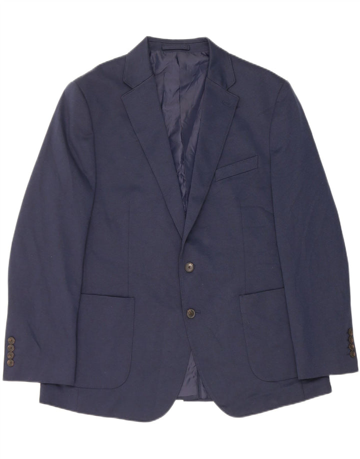 Marks & Spencer Herren-Blazer mit 2 Knöpfen, UK 44, XL, Marineblau, Polyester
