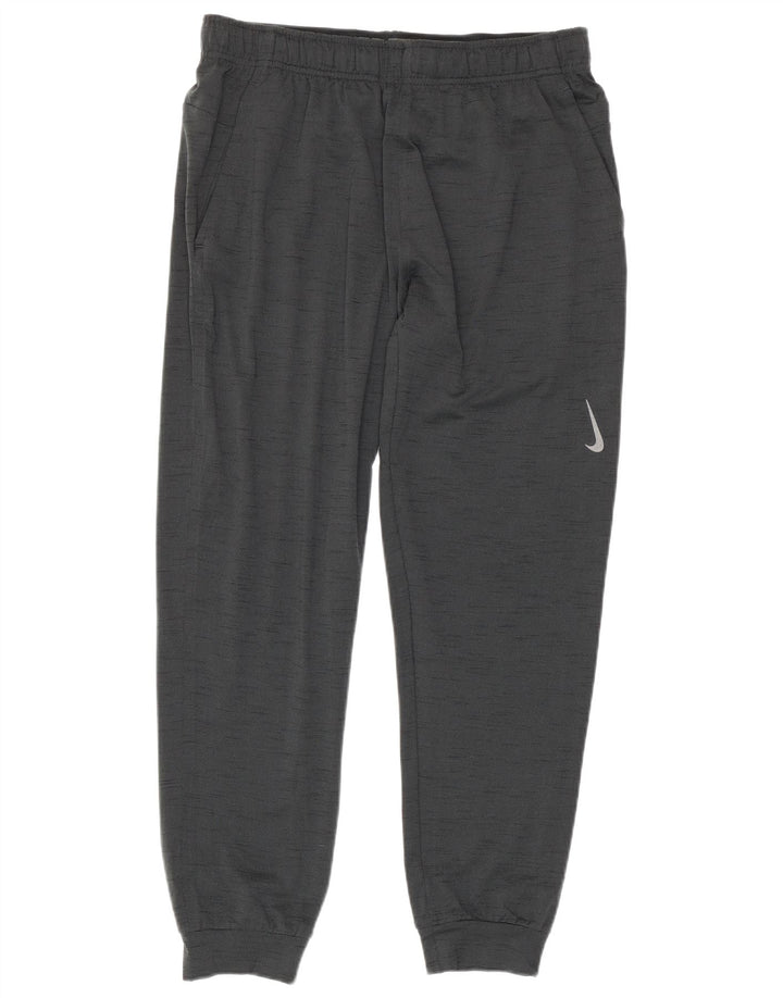 Nike Herren Dri Fit Trainingshose Jogger, großes grau geflecktes Polyester