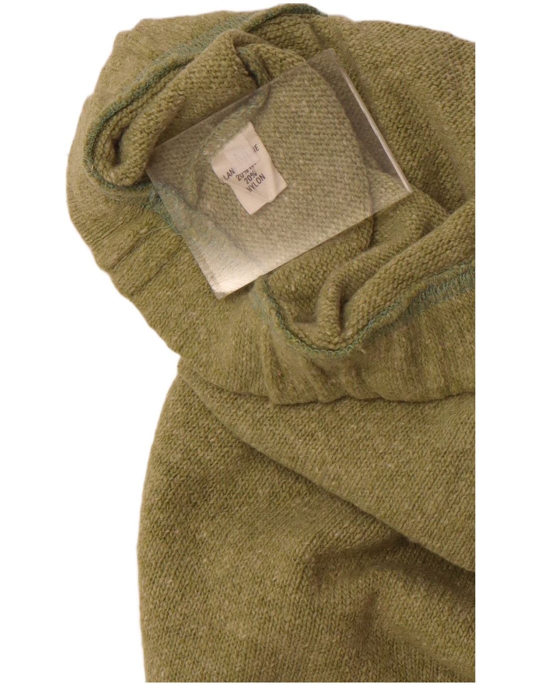 Vintage Damen Strick Midirock Medium W28 Grüne Wolle