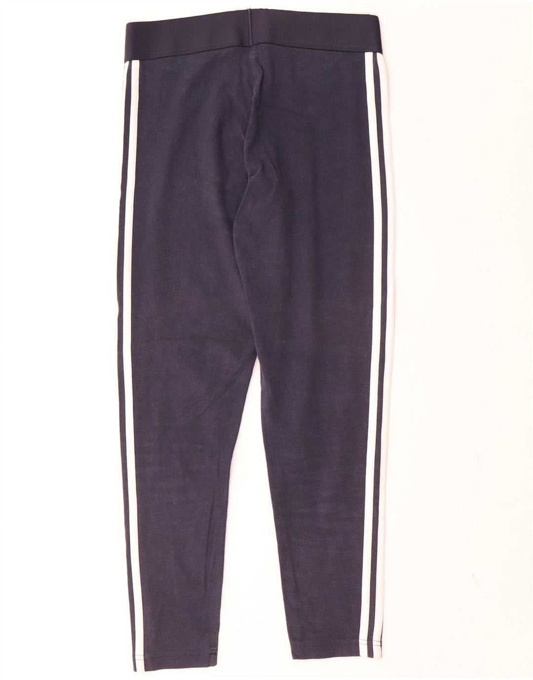 Adidas Damen Leggings UK 12/14 Medium Marineblau Baumwolle