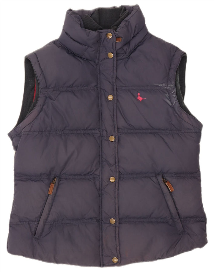 Jack Wills Damen Wattierte Weste UK 14 Large Marineblau