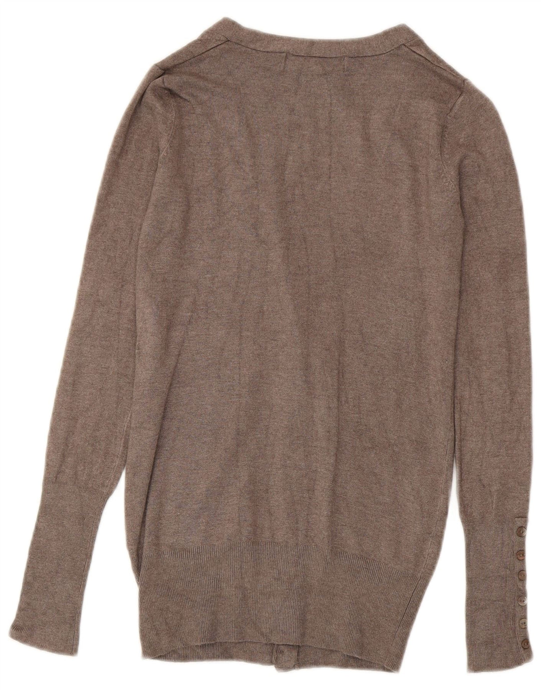 ZARA Damen-Cardigan-Pullover UK 10 Kleiner grauer Rayon