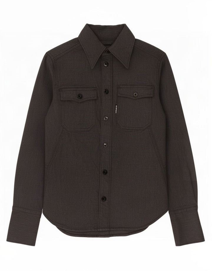 G-Star Damen Hemd UK 4 XS Graue Baumwolle