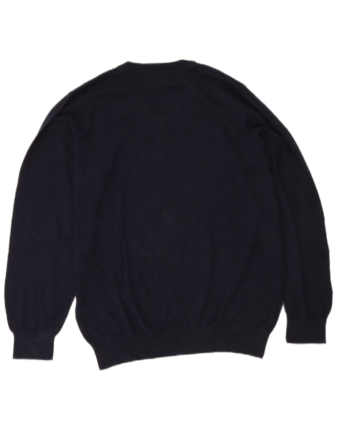L.L.Bean Herren-Pullover mit V-Ausschnitt, groß, marineblau, Baumwolle