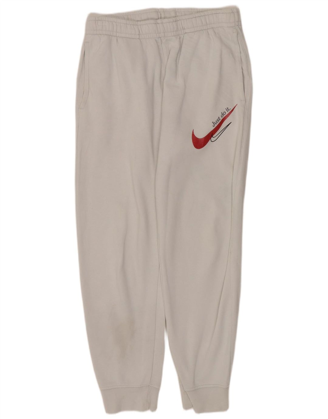 Nike Herren-Trainingshose mit Grafik, Größe S, Baumwolle, Weiß