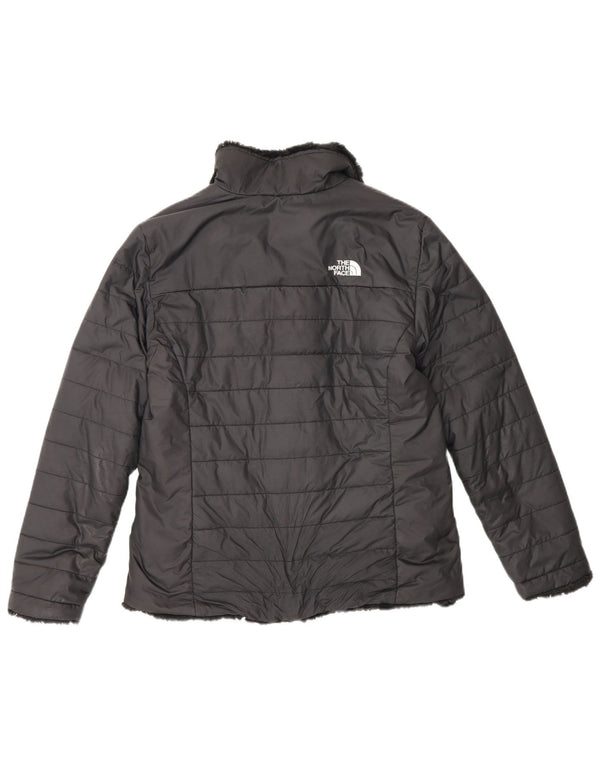 The North Face Mädchen Reversible Wattierte Jacke 14–15 Jahre XL Schwarz