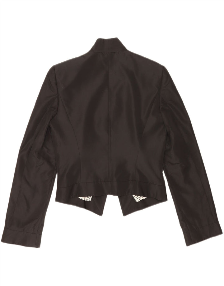 Offene Blazerjacke für Damen von Gianfranco Ferre, Gr. 10, Größe S, Schwarz, Acetat